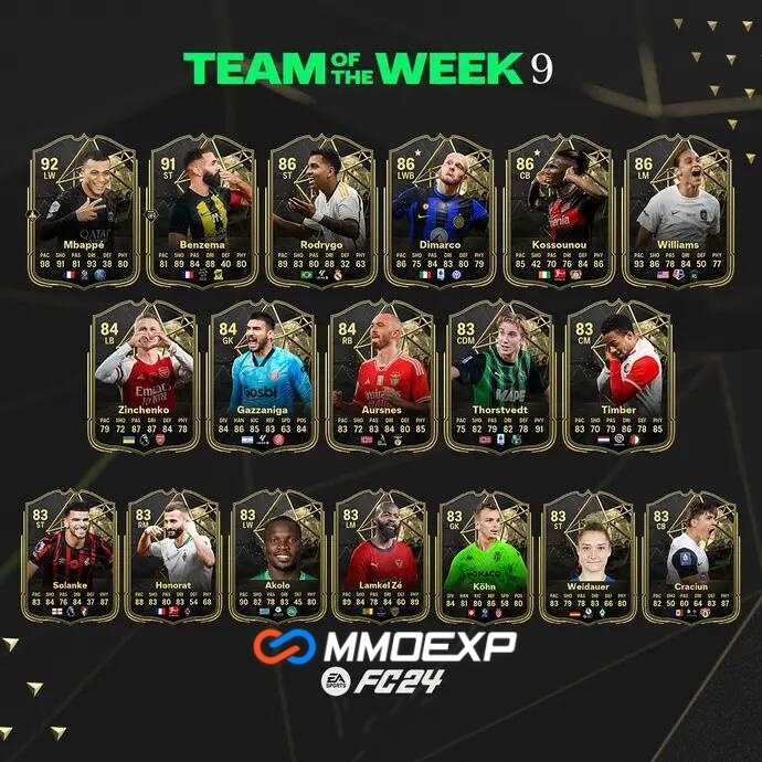 EA FC 24 TOTW 9: Team of the Week 9 Card Revealed
