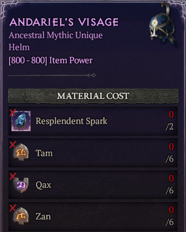 Diablo 4 [Season 10 Softcore] Crafting Mythic Runes - [Runes] Andariel ...
