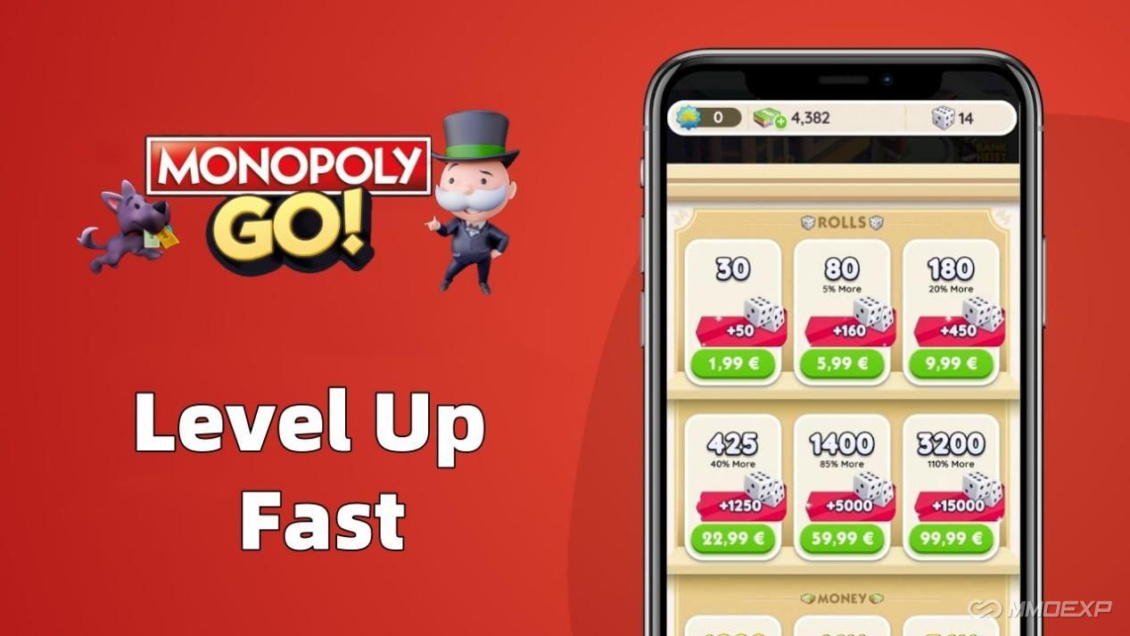 How to Level Up Fast in Monopoly Go