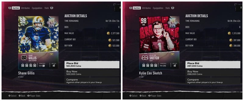 How to Get the Shane Gillis and Sketch Cards in College Football 25