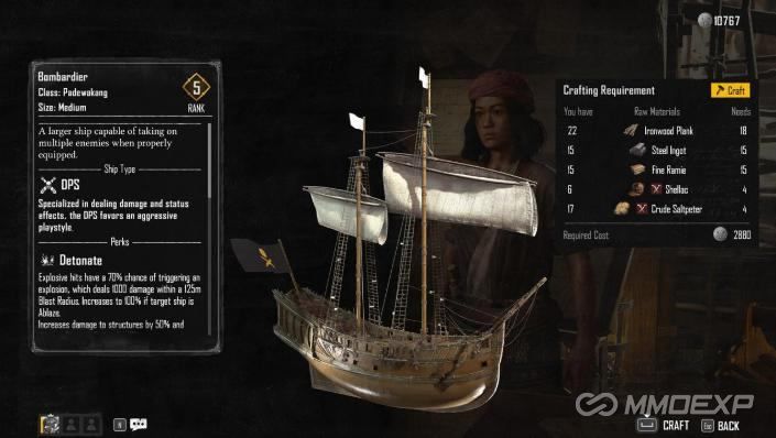 Crafting the Padewakang in Skull and Bones