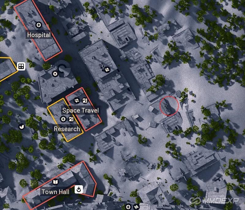 On Buried City: Mark the Building with the Mural in the Buried Properties