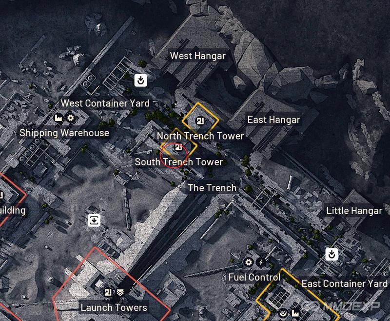 On Spaceport: Mark the South Trench Tower