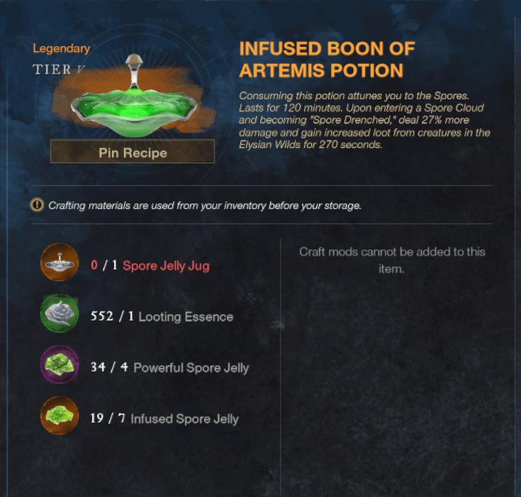 New World Aeternum: Infused Spore Jelly Crafting Guide