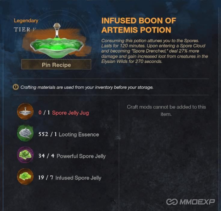 New World Aeternum: Infused Spore Jelly Crafting Guide