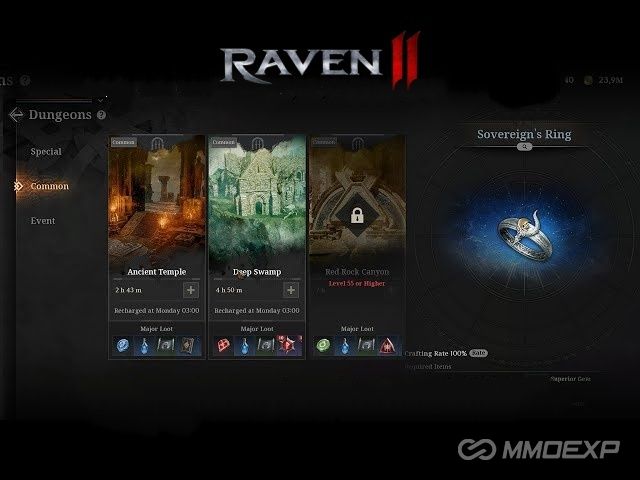 Raven 2 Crafting and Dungeon Guide