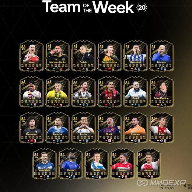 FC 26 TOTW 20 Revealed: Full List of Cards