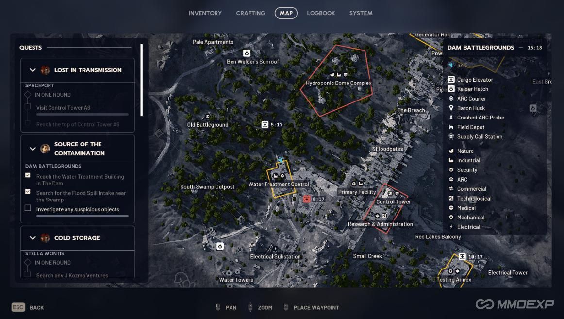 Search for the Flood Spill Intake Near the Swamp