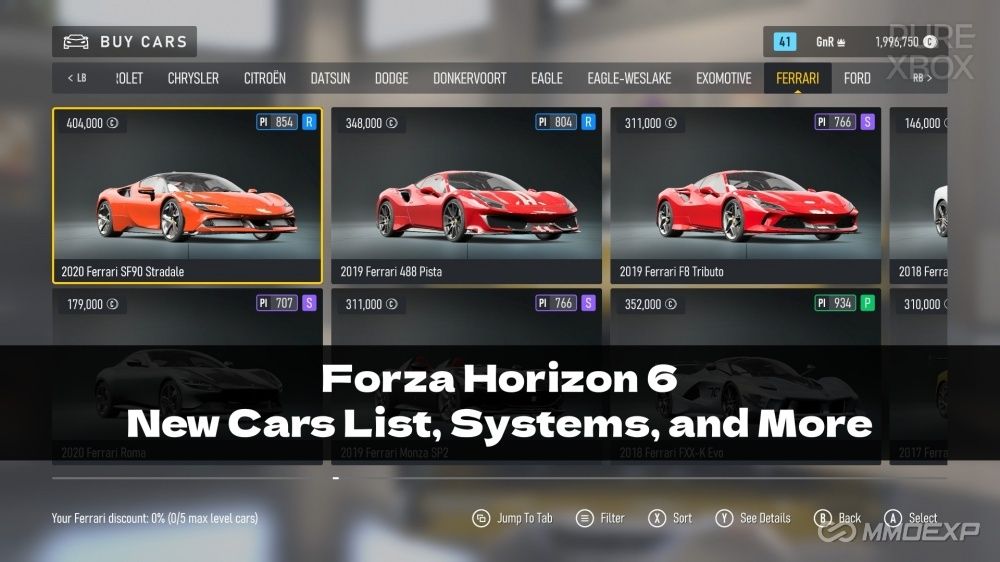 Forza Horizon 6: New Cars List, New Systems, New Gameplay, and More