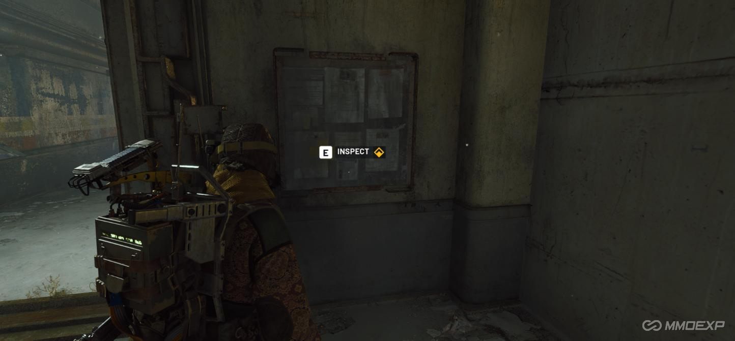 Objective 2: Search for a notice board with a note from the researcher