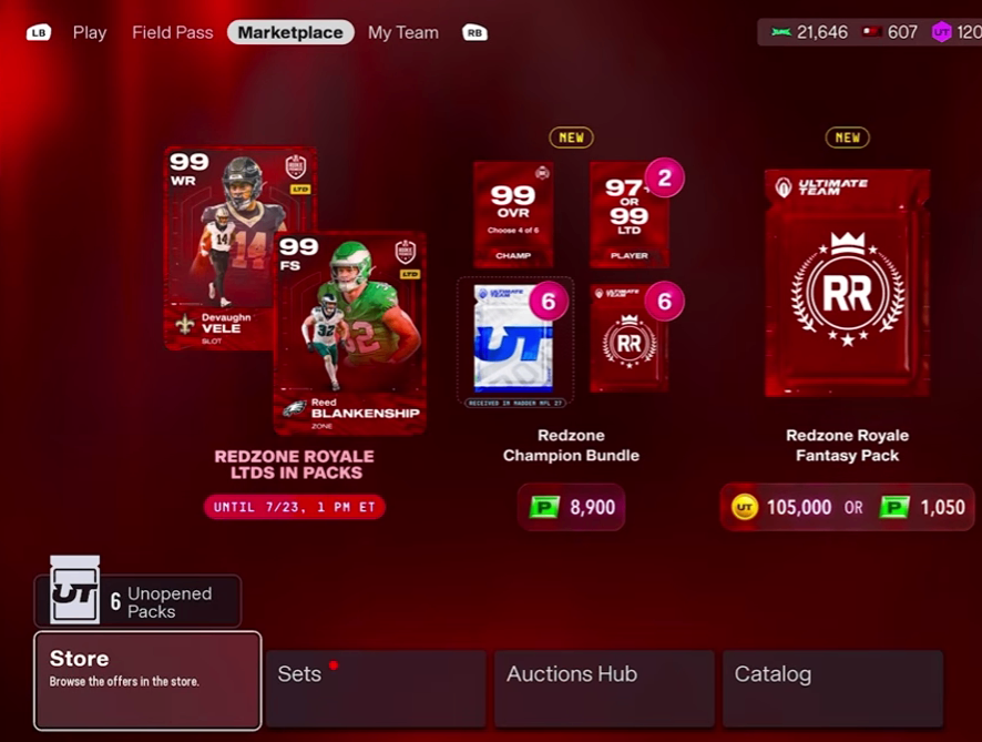 Madden 26 Rookie Premiere prices