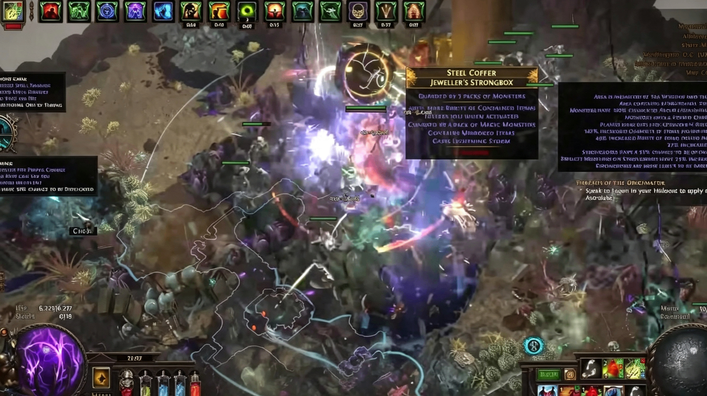 PoE 3.29 Guide: Strongbox Mechanic – How to Farm Divines, Scarabs, and Fast Charts with a Budget Setup,buy POE currency