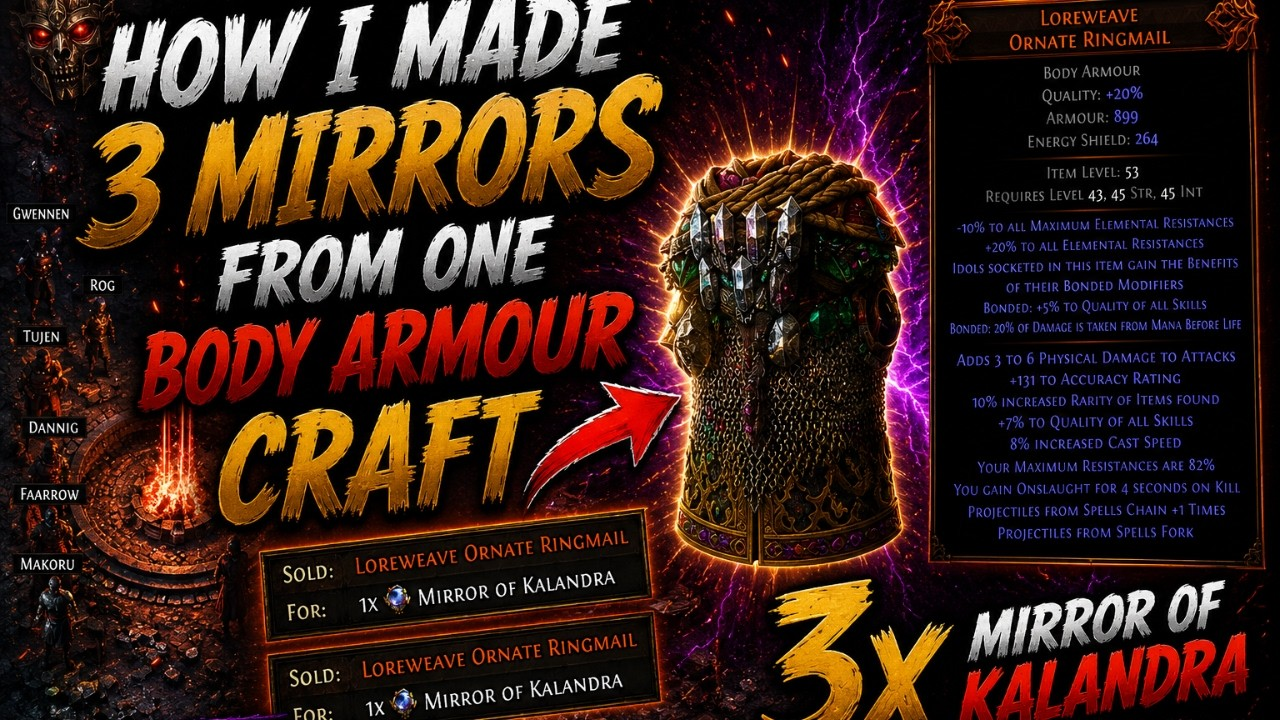 Path of Exile 2 0.5 Crafting Guide: Turn One Loreweave into 3 Mirrors with the New Forging System