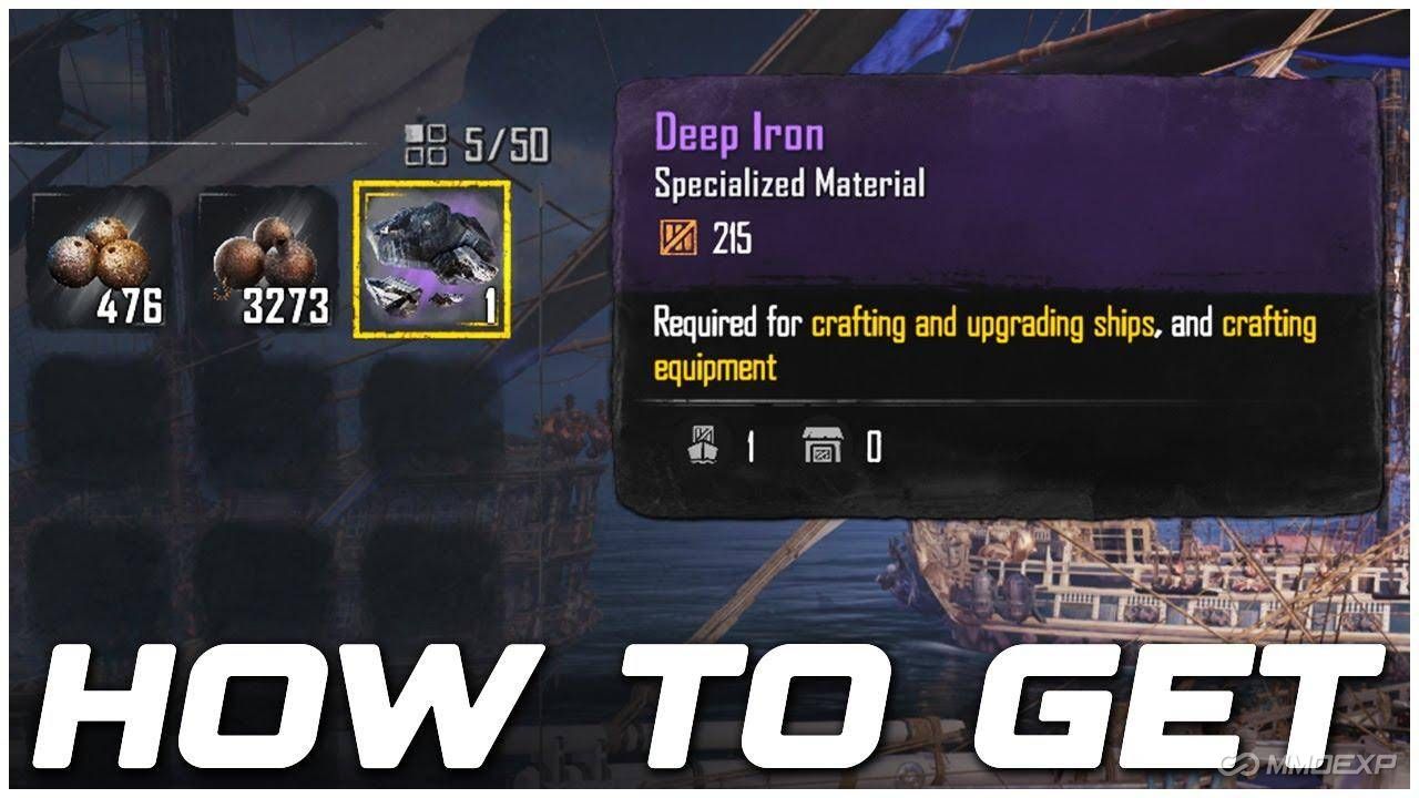 Skull and Bones Deep Iron, Skull and Bones Galleon, Skull and Bones upgrade guide, Skull and Bones rare materials, Deep Iron