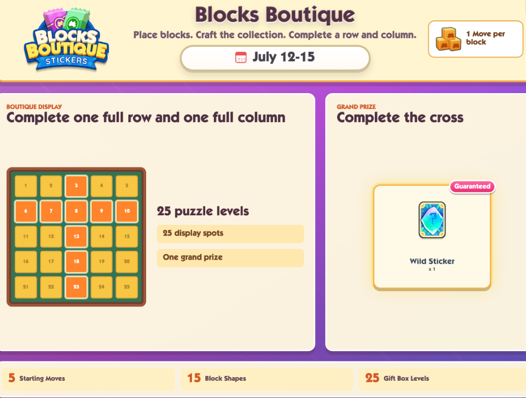 Blocks Boutique Monopoly GO Event Explained: How to Earn Moves, Craft Items & Win Rewards