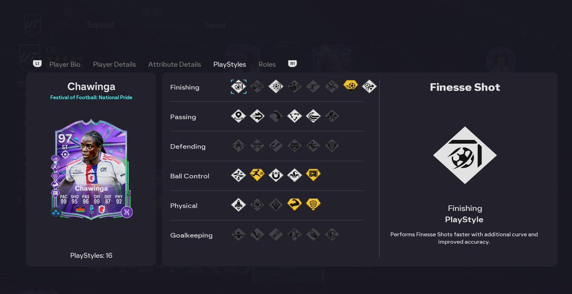 FC 26 Chawinga 16 PlayStyles card,EA FC 26 Festival of Football Chawinga,First 16 PlayStyle player FC 26,FC 26 97 rated Chawinga stats & meta,What do 16 PlayStyles do in FC 26,buy FC 26 Coins,FC 26 Coins