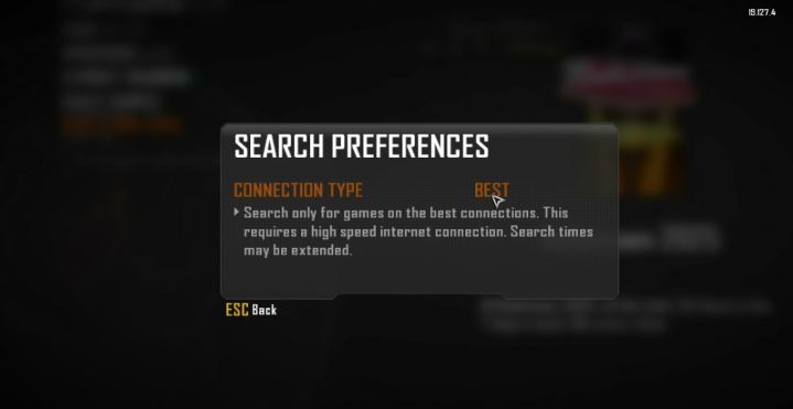 Black Ops 2 multiplayer matchmaking and lobby gameplay, highlighting the difficulty of finding stable public matches.