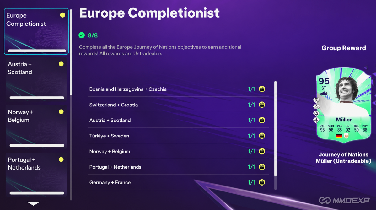 FC 26,Journey of Nations Europe,Fastest Way,Müller,Maradona,FC 26 Coins