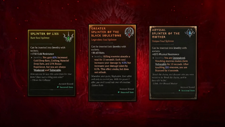 Diablo 4 Items