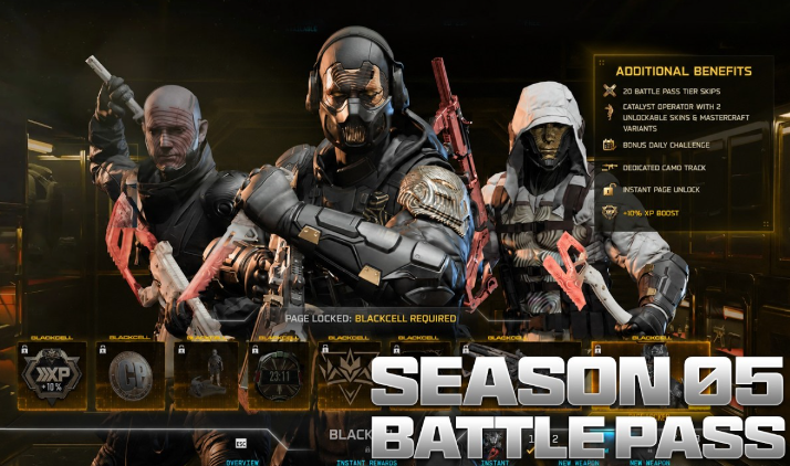 Black Ops 7 Season 5 Battle Pass Revealed: Every Confirmed Reward, BlackCell Bonus, and New Weapon Explained
