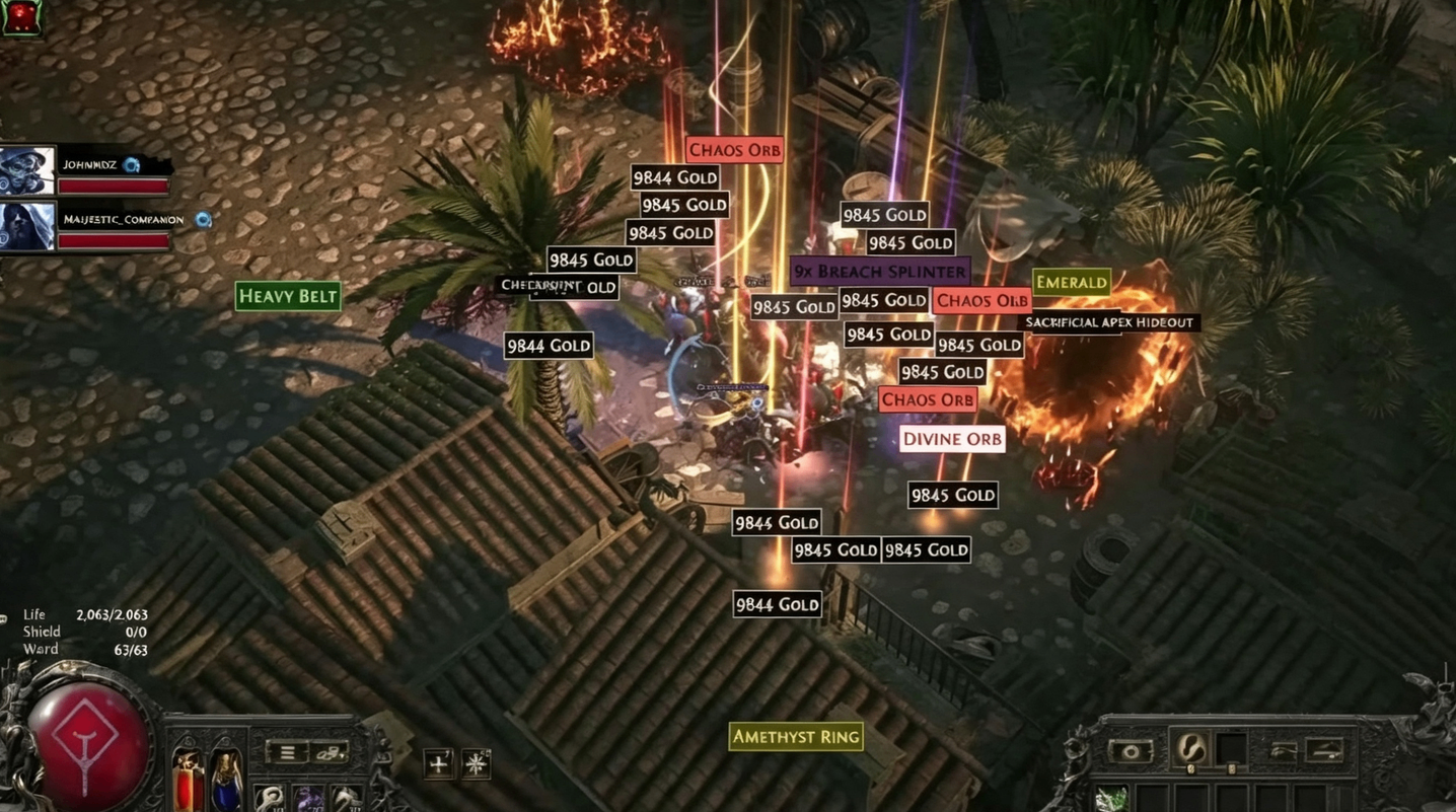 Path of Exile 2 Gold Currency Guide: Millions per Map & 200+ Divines per Hour,POE2 Currency