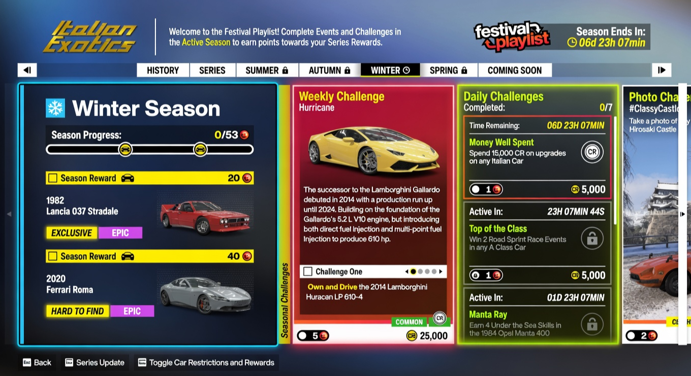 Forza Horizon 6 Winter Season Series 3 Festival Playlist Guide: All Challenges, Rewards, and Tips