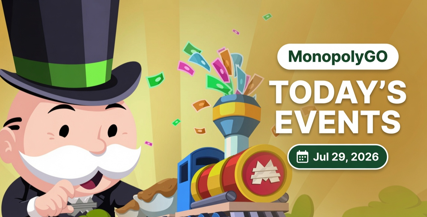 Monopoly GO Events Today (July 29, 2026): Golden Blitz, Builder's Bash & Peg-E Guide