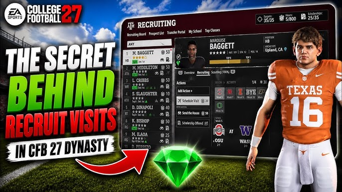 College Football 27 Dynasty Guide: Maximize Recruit Visits to Land More Top Prospects