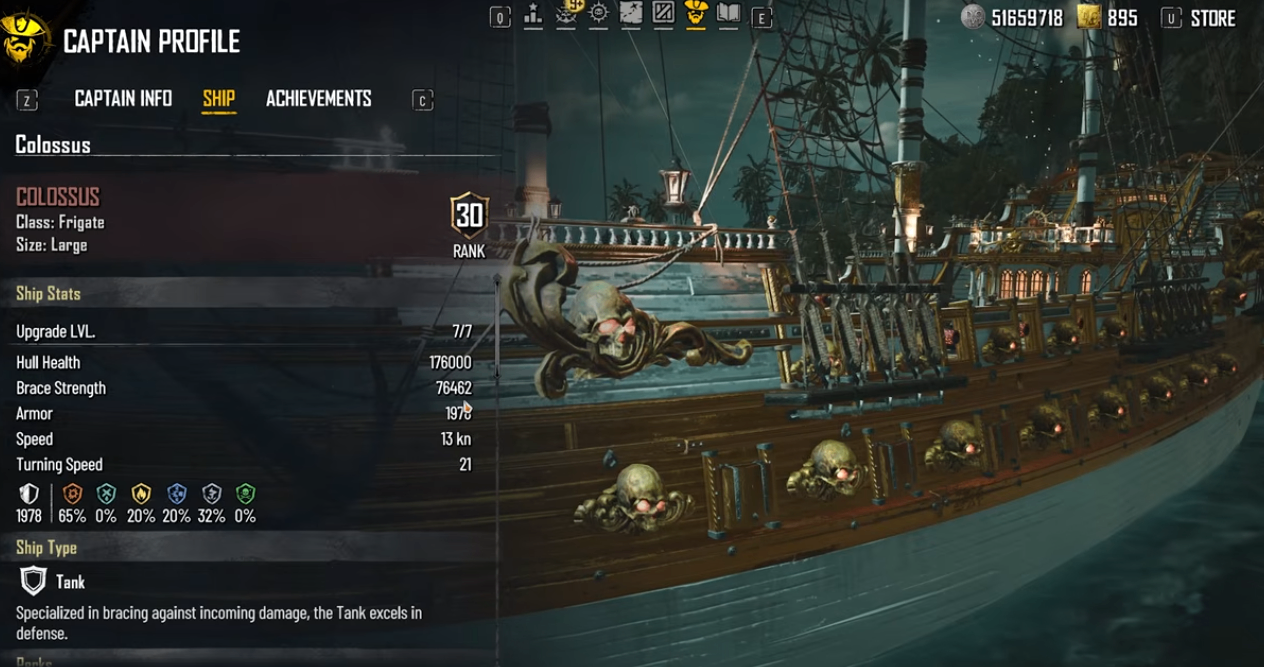 Skull and Bones Brig build