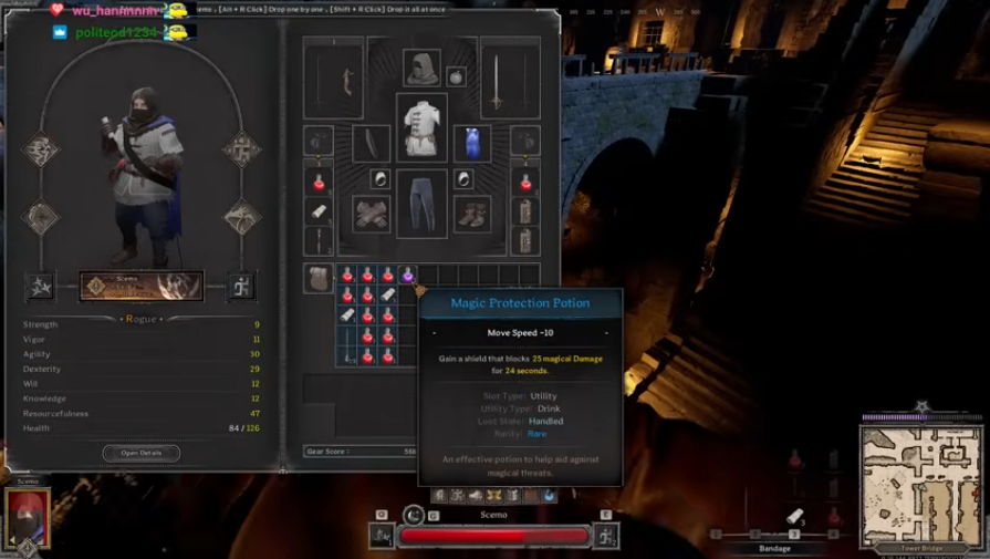 Pickpocket Rogue, move speed build, resource theft