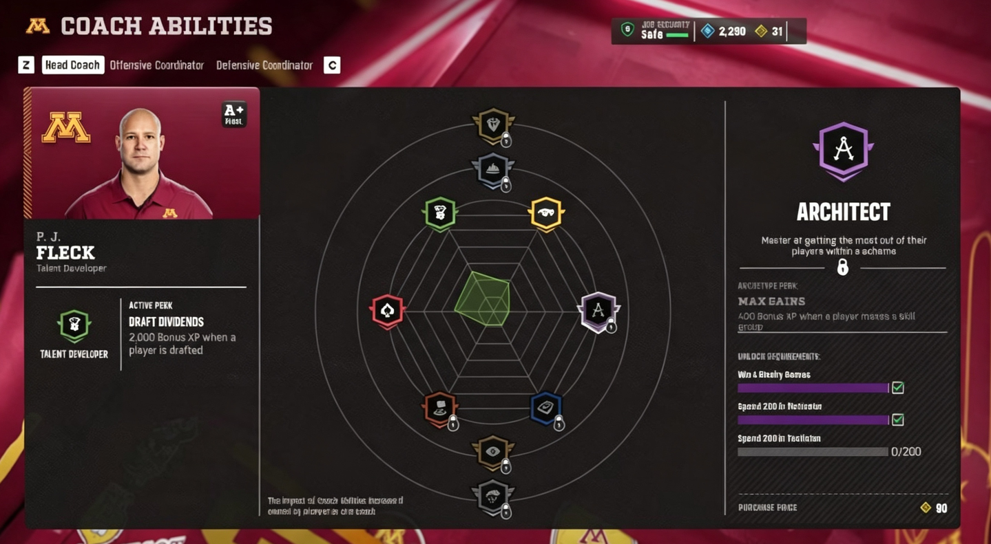 College Football 27 Coach XP Guide: What Each Ability Actually Gives You