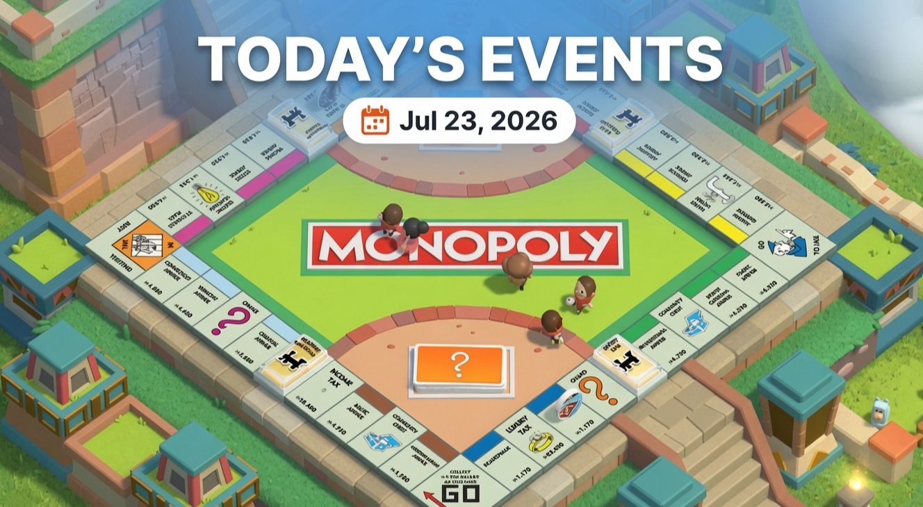 Monopoly GO Events Today (July 23, 2026): Tycoon Class, Sticker Boom & Quick Wins Guide