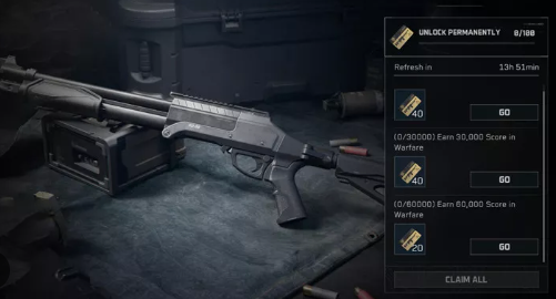 High-end FS12 shotgun equipped with premium attachments during an intense Delta Force firefight.