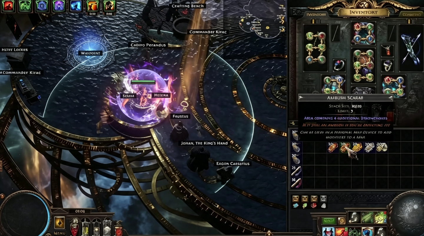 PoE 3.29 Guide: Strongbox Mechanic – How to Farm Divines, Scarabs, and Fast Charts with a Budget Setup