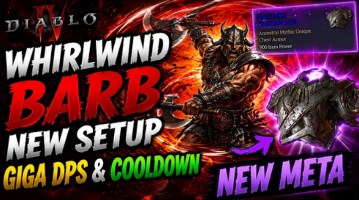 Diablo 4 Season 14 Rage of Harrogath Guide: How to Get the Max Roll Chest Armor and Unlock a 60 Trillion DPS Whirlwind Barbarian