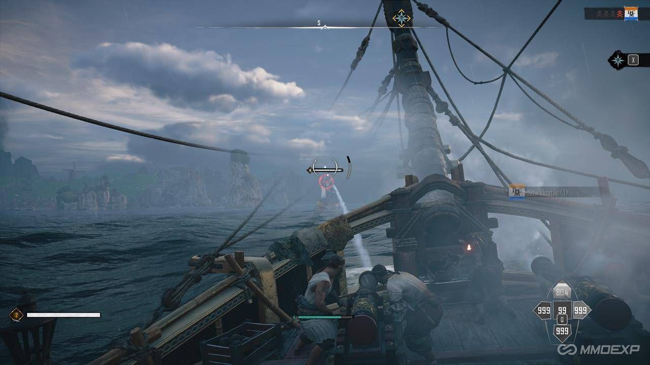 Skull and Bones, Tier 7 Barge, Flood Damage, Bombard Build, High DPS Ship, PvE Build, Survivability, mmoexp Coins, Boss Farming