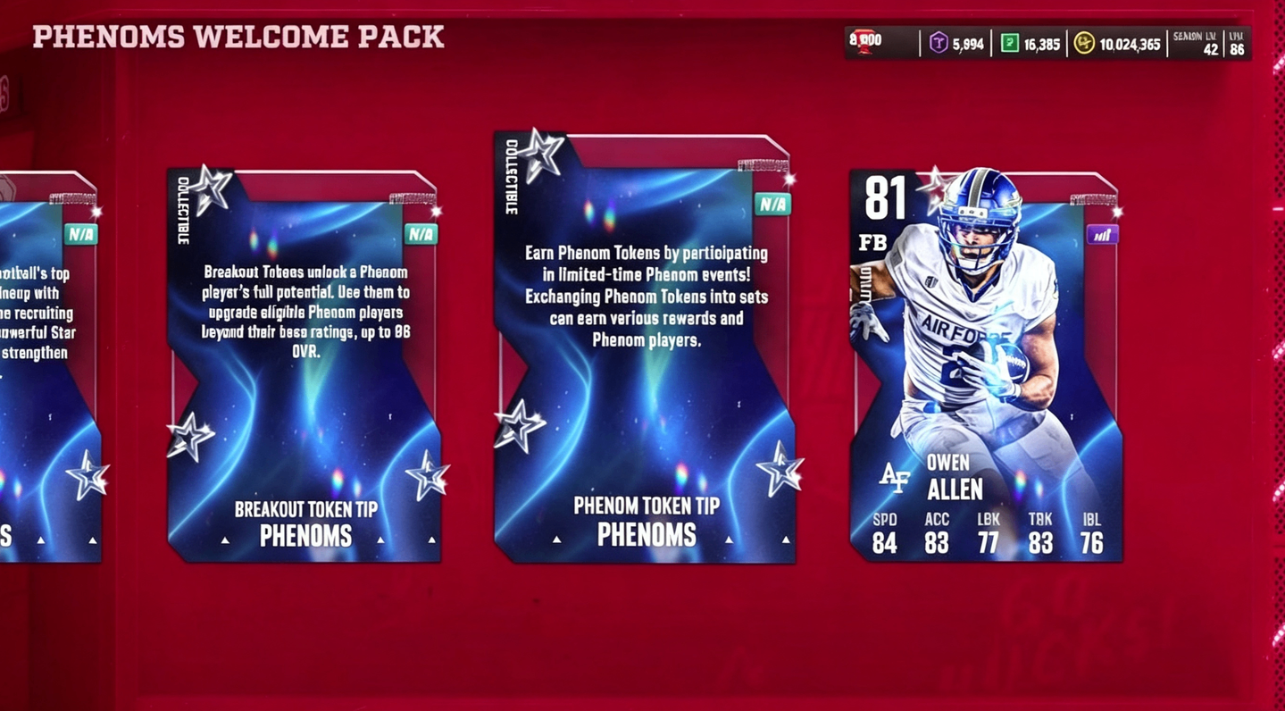 College Football 27 Guide: Phenoms Promo – How to Build Your Roster, Open Packs, and Maximize Value,cheap NCAA Football 27 Coins