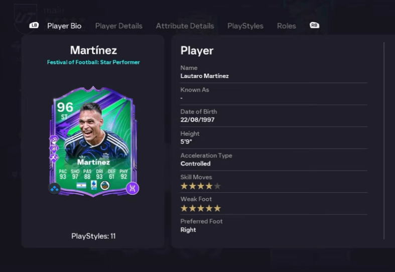 FC 26,Lautaro Martinez,Star Performer SBC,Chemistry Style,Gameplay,buy FC 26 Coins