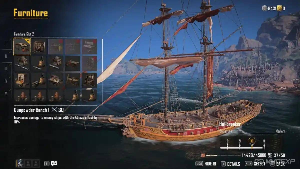 Skull and Bones, Tier 7 Barge, Flood Damage, Bombard Build, High DPS Ship, PvE Build, Survivability, mmoexp Coins, Boss Farming