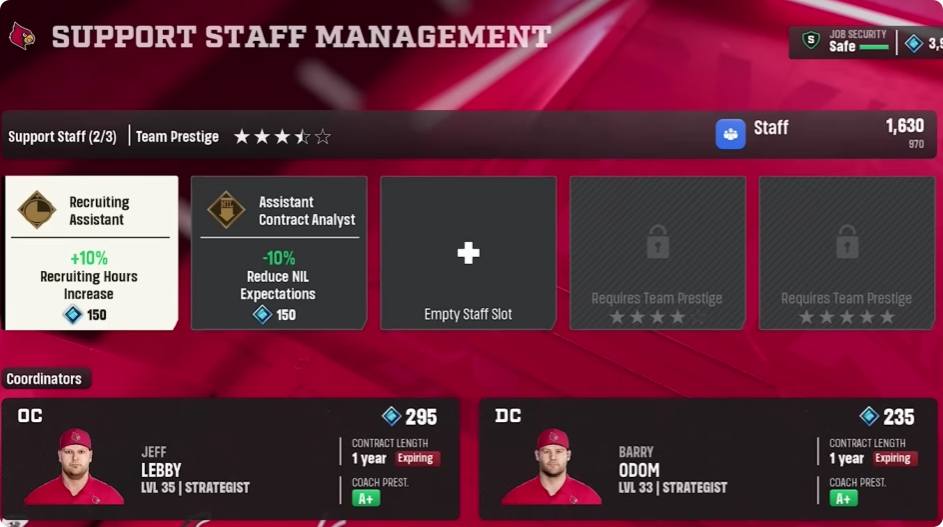 CFB 27 Dynasty Support Staff Guide: How to Maximize Dynasty Points with Fundraising