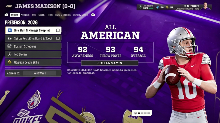CFB 27 Dynasty Major August Update: New Progression Rules & Recruiting Overhaul Explained