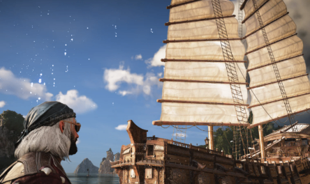 Skull and Bones Y3S2 Junk ship showcasing its large DPS and fire damage abilities