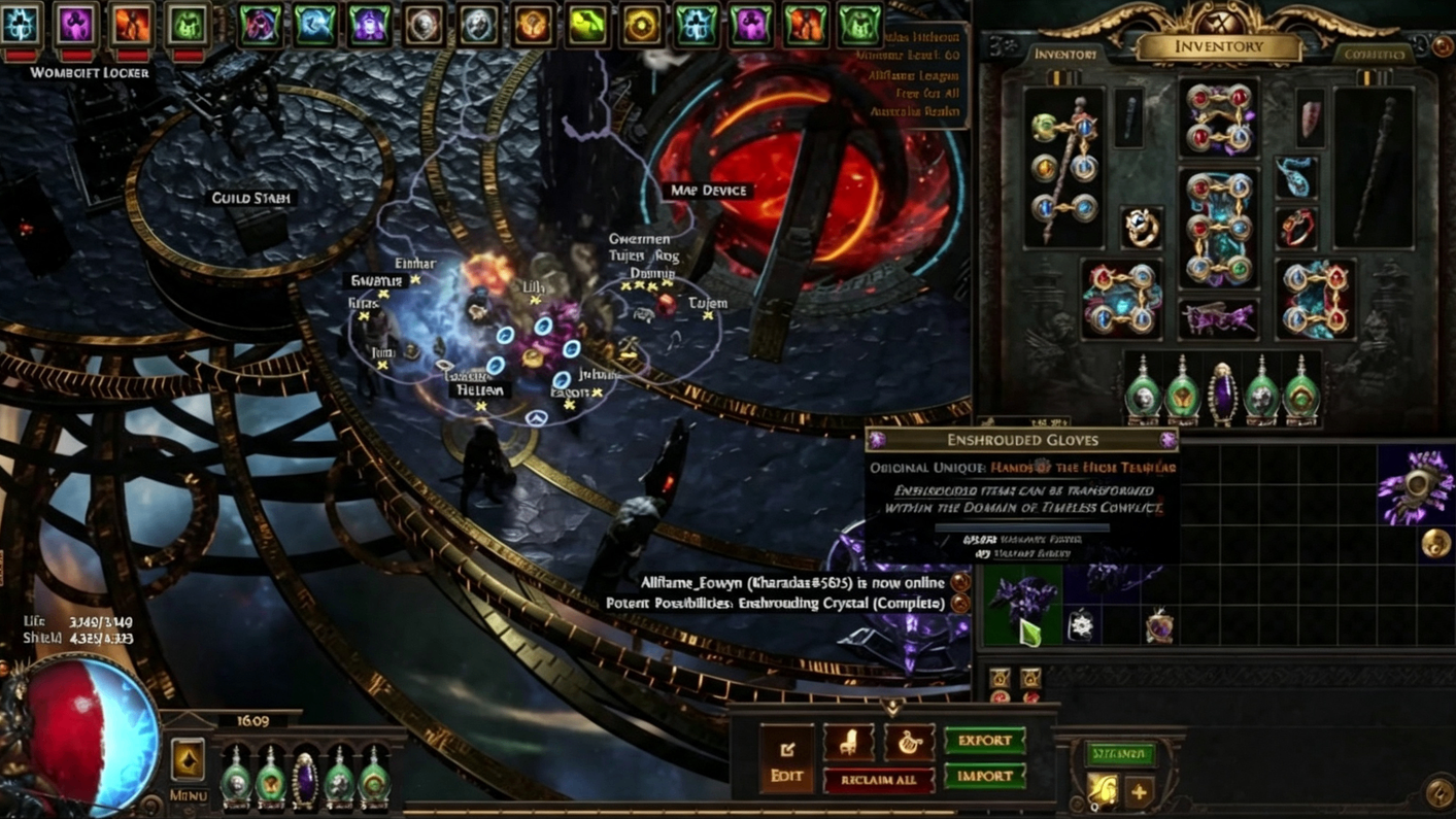 Path of Exile Crafting Guide: How to Create 5-Implicit Gloves with the High Templar Method,POE currency