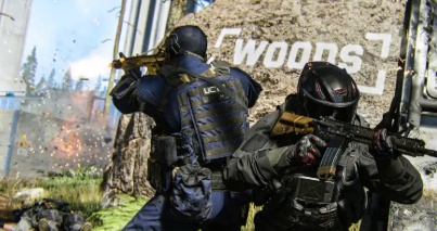 The MW4 beta progression track showing level-based rewards, including the Level 23 spray, Level 26 loading screen and Level 30 blueprint.