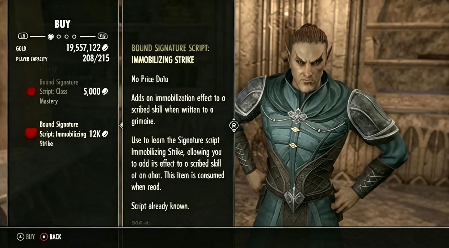 ESO Weekly Vendor Reset: What to Buy This Week – Mythic Leads, Scripts & Rare Items,buy The Elder Scrolls Online Items
