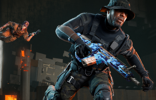 Black Ops 7 Free Run Descent obstacle course featuring parkour, sliding, jumping, and leaderboard challenges.