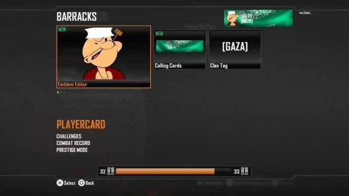 COD Black Ops 2 multiplayer barracks customization screen