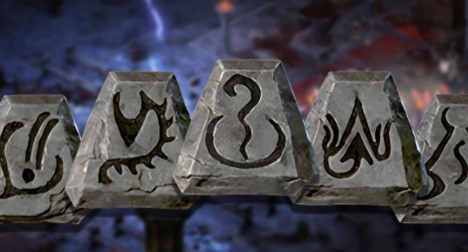 Diablo 2 Resurrected Season 15 Warlock starter gear including Spirit Lore Stealth and Rhyme