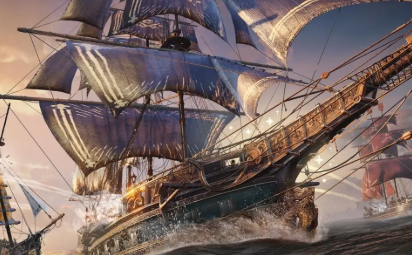Fully optimized Skull and Bones Galleon build with weapons, armor and furniture ready for endgame combat.