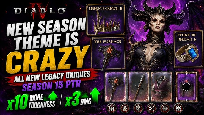 Diablo Season 15 PTR Deep Dive: Mythic System, Legacy Uniques and Known Technical Fixes